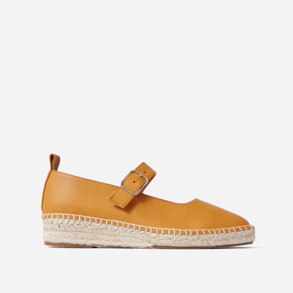 Everlane The Mary Jane Espadrille Orange Base - Size 10
